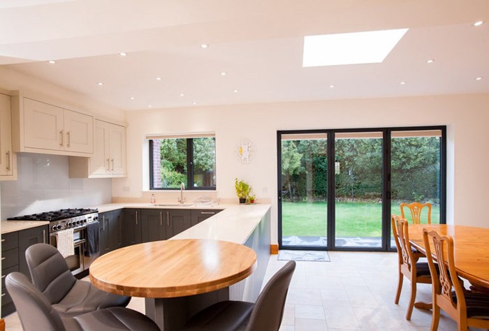 complete home extensions with aluminium exterior doors